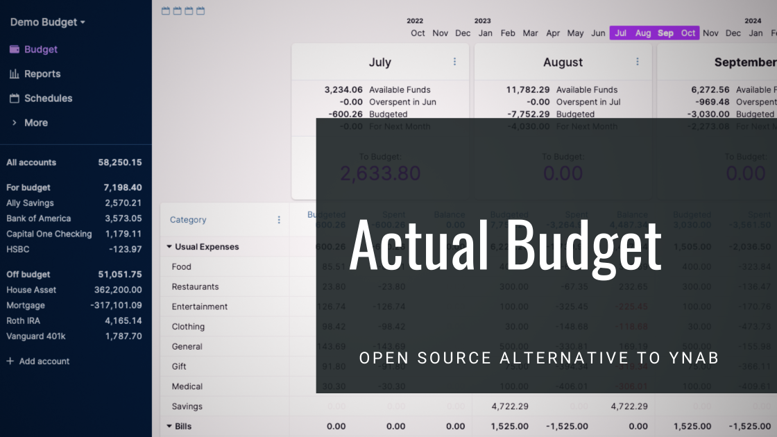 Actual Budget - Open Source Alternative to YNAB